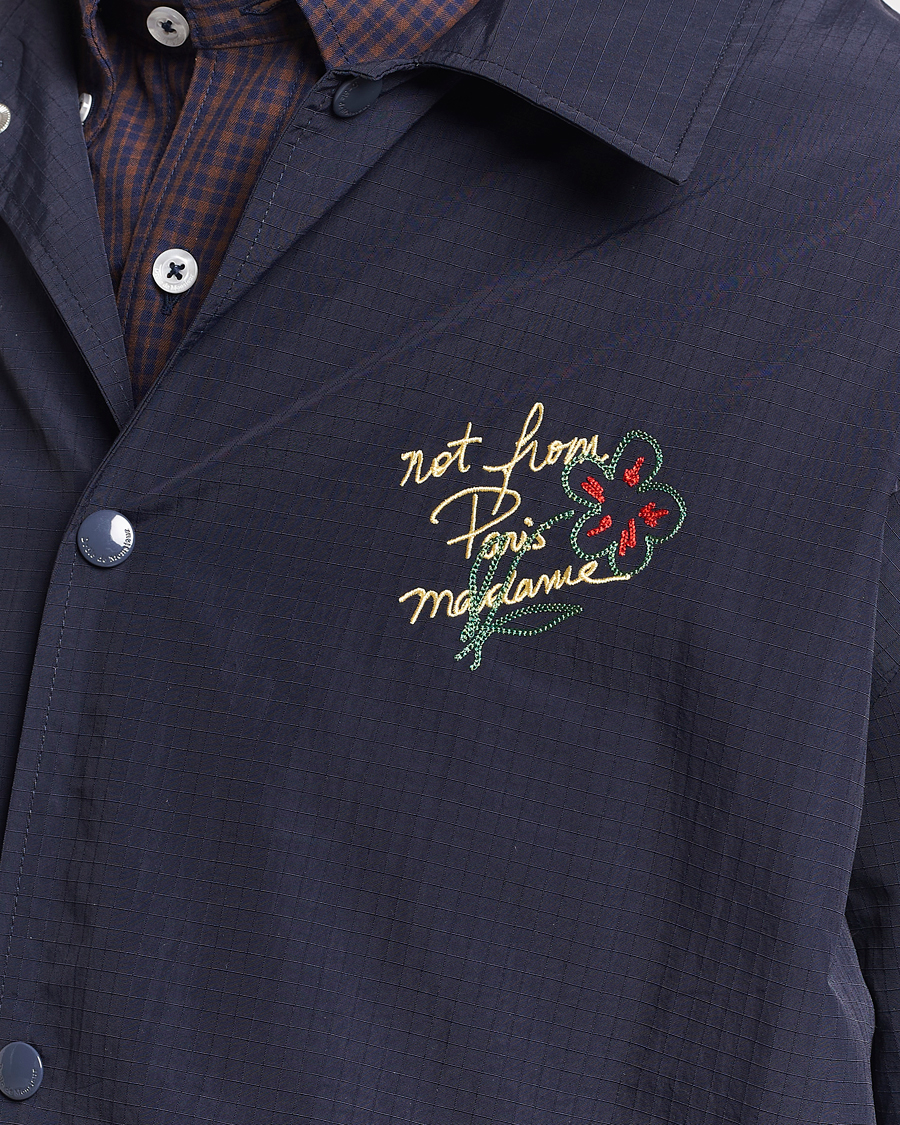 Homme | Manteaux Et Vestes | Drôle de Monsieur | La Veste Slogan Jacket Navy