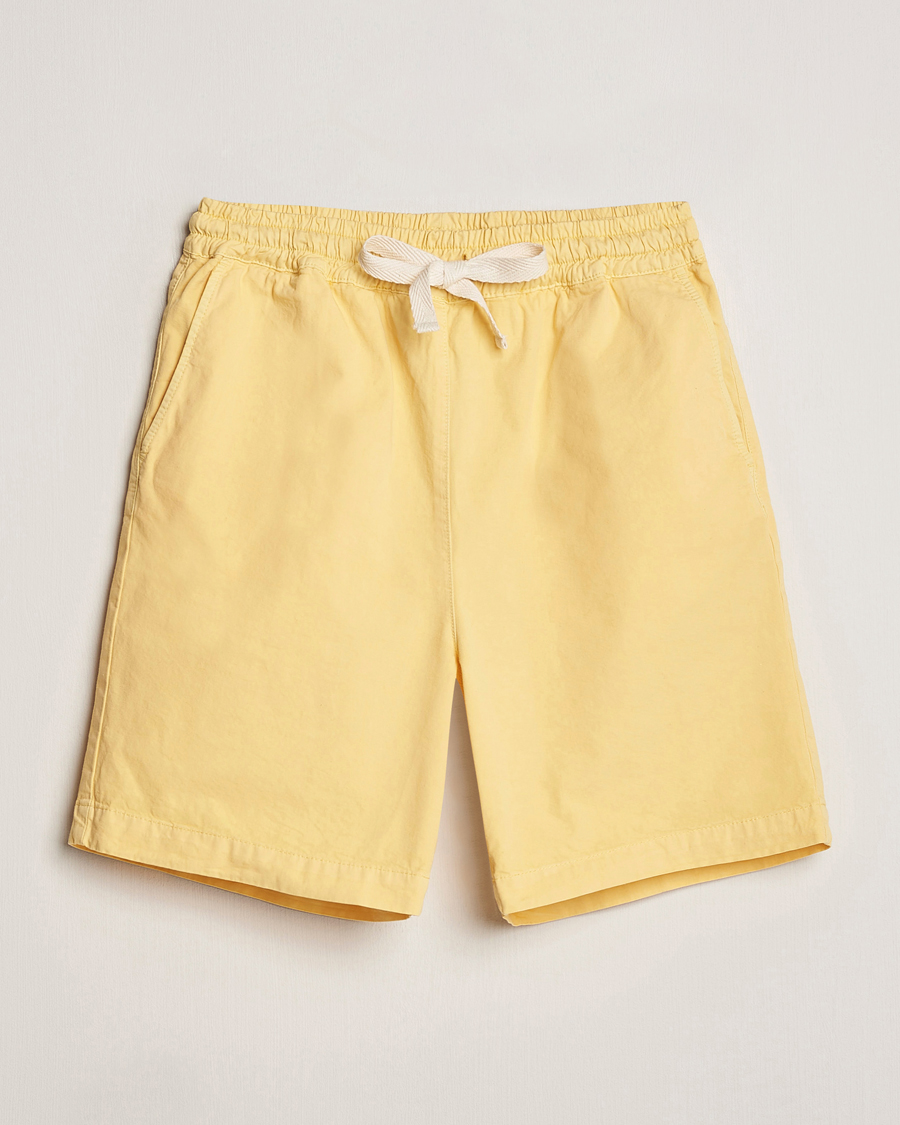 Heren | Korte broek | Drôle de Monsieur | Drawstring Shorts Light Yellow