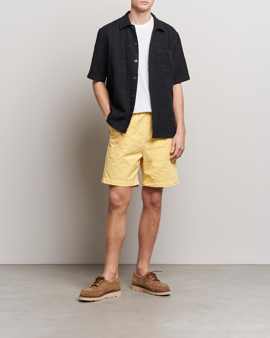 Heren | Korte broek | Drôle de Monsieur | Drawstring Shorts Light Yellow