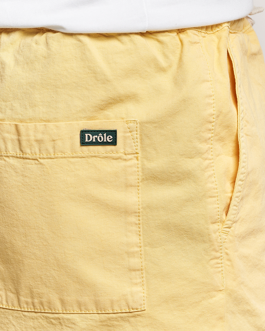 Heren | Korte broek | Drôle de Monsieur | Drawstring Shorts Light Yellow