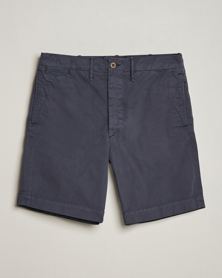 Homme | Shorts | RRL | Officers Flat Shorts Navy