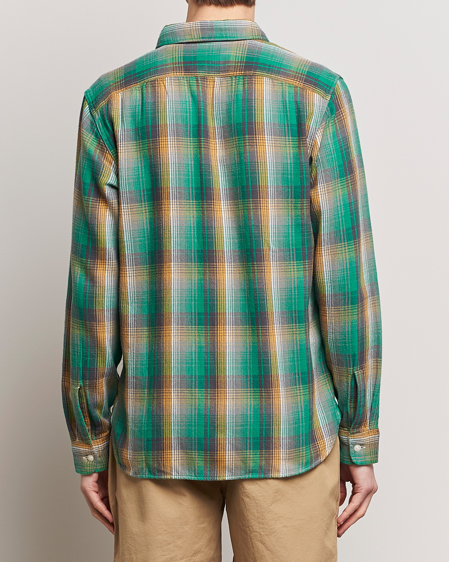 Homme | Chemises | RRL | Preston Double Pocket Shirt Green/Yellow