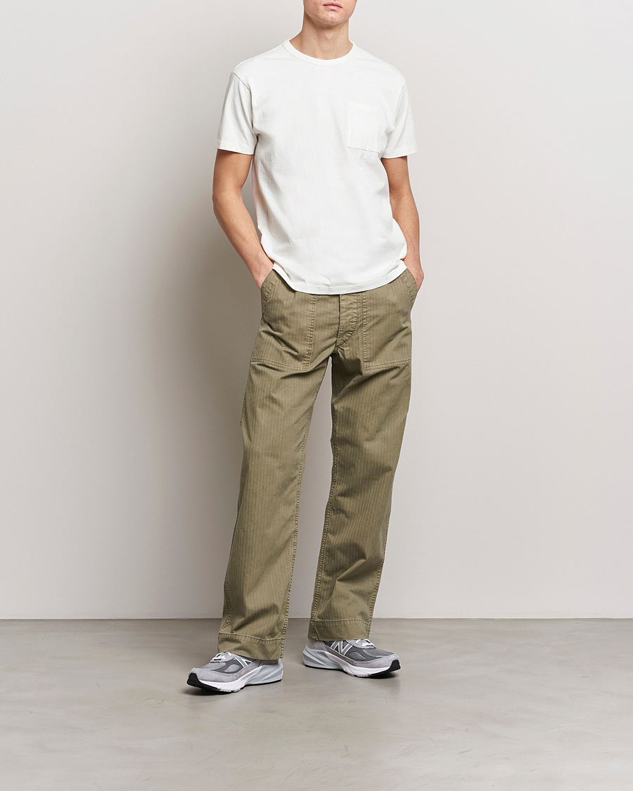 Heren | T-shirts | RRL | 2-Packet Pocket Tee Warm White