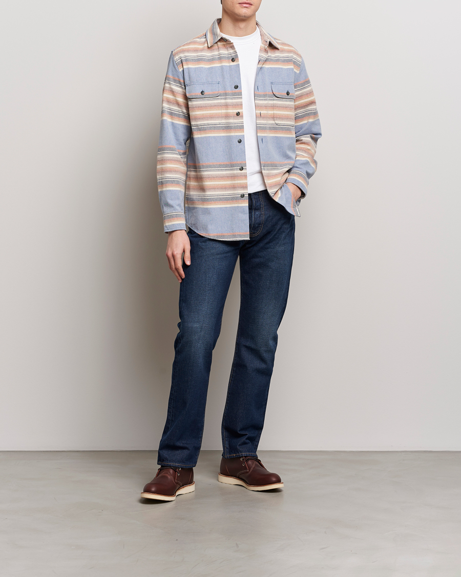 Heren | Overhemden | Pendleton | Beach Shack Shirt Indigo Stripe