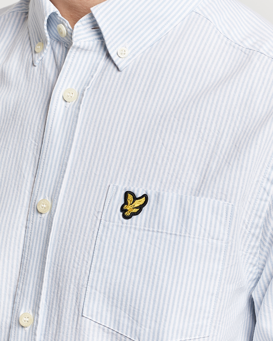 Heren | Overhemden | Lyle & Scott | Lightweight Oxford Striped Shirt Blue/White