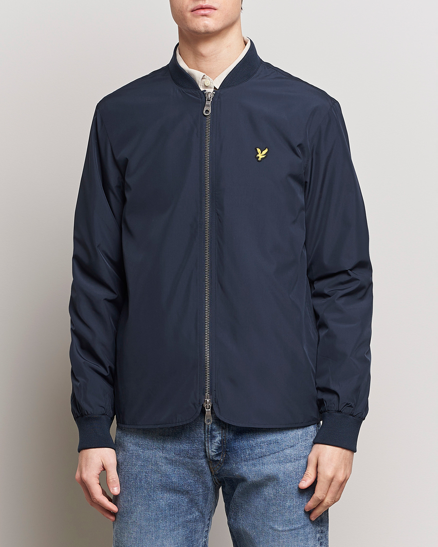 Homme | Manteaux Et Vestes | Lyle & Scott | Nylon Bomber Jacket Dark Navy