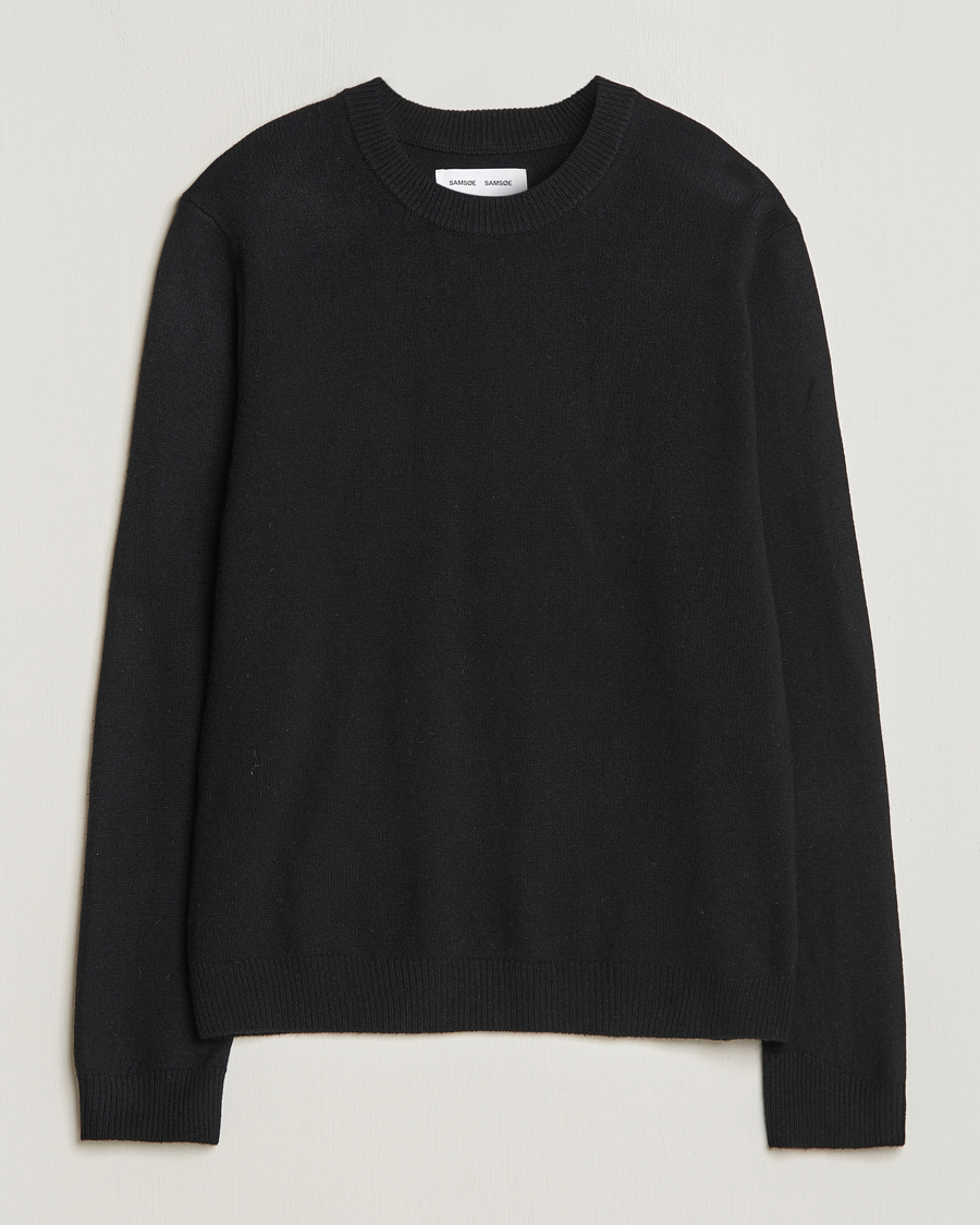 Heren | Truien | Samsøe Samsøe | Isak Crew Neck Black