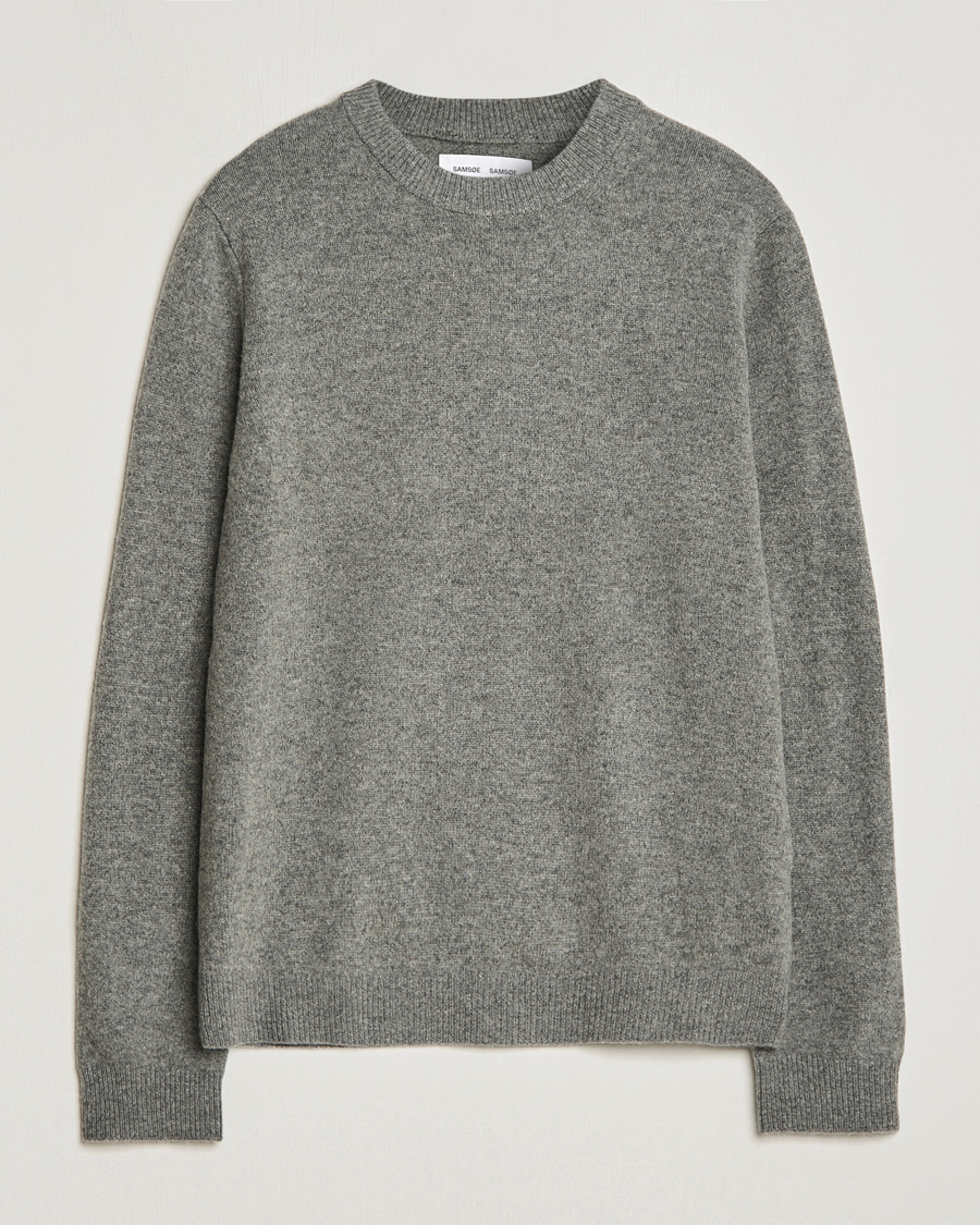 Heren | Truien | Samsøe Samsøe | Isak Crew Neck Dark Grey