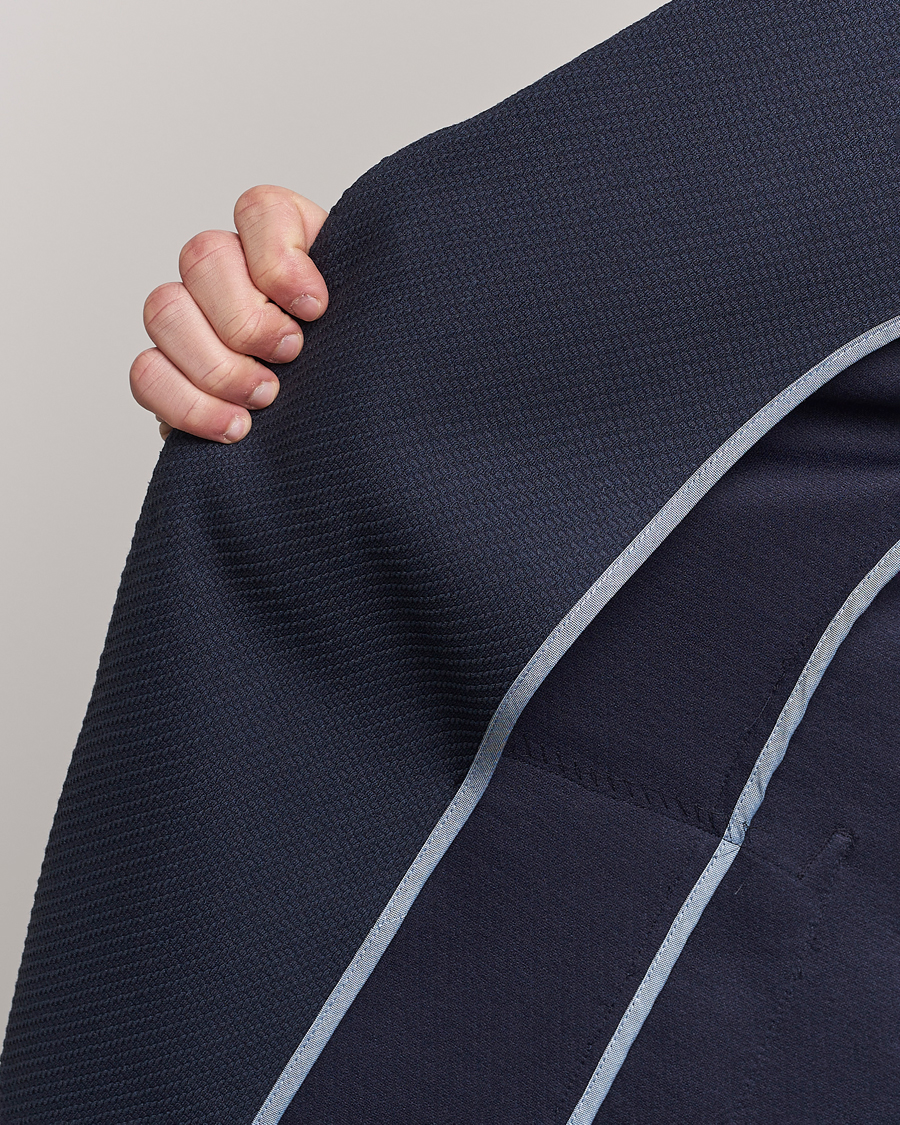 Homme | Blazers | BOSS BLACK | Hanry Structured Jersey Blazer Dark Blue