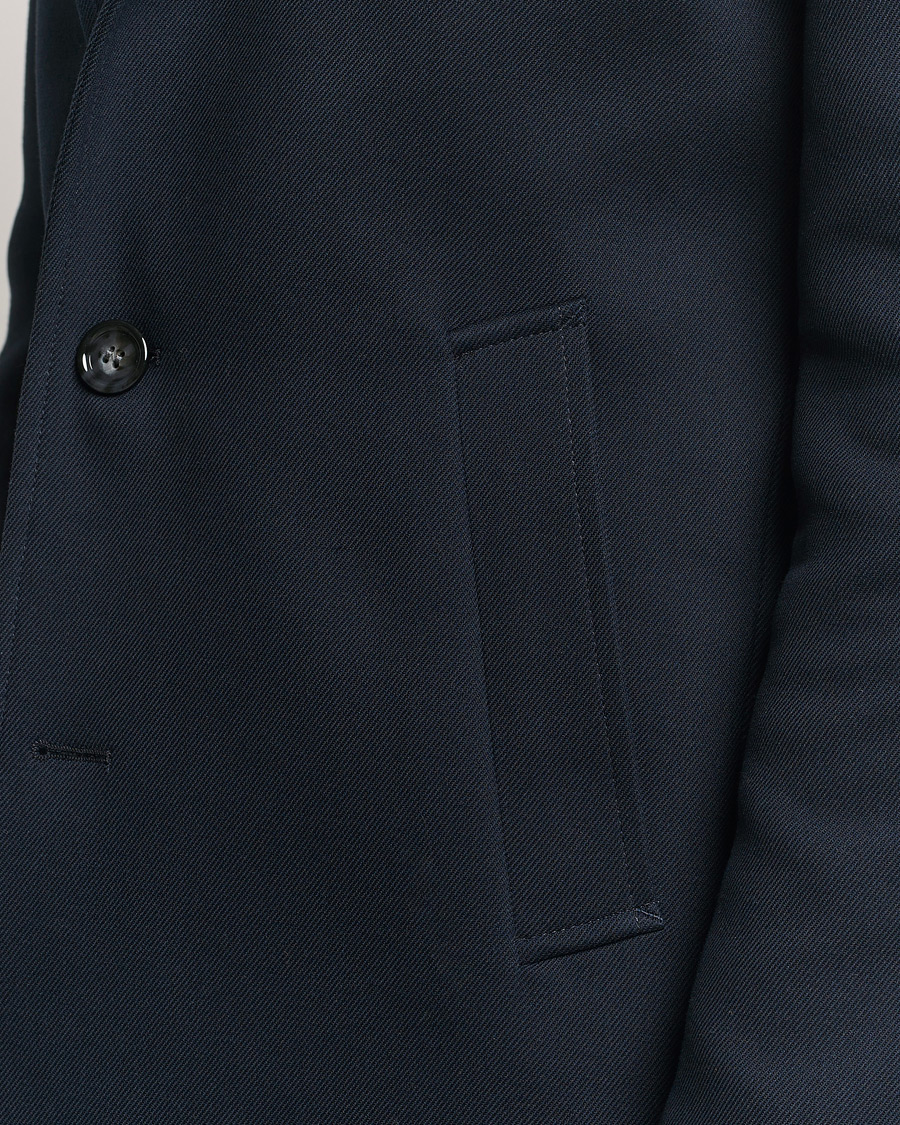 Heren | Jassen | BOSS BLACK | Hyde Cotton Coat Dark Blue