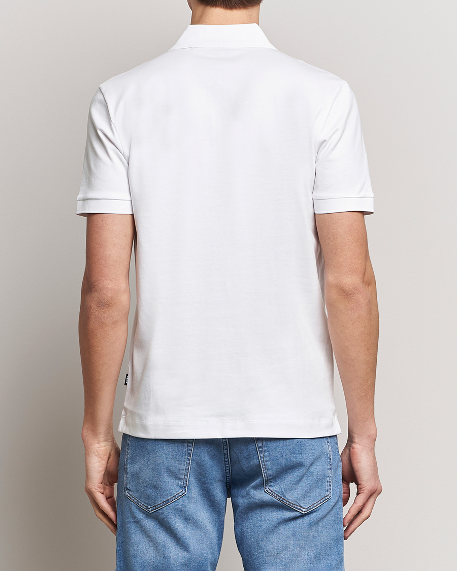 Heren | Polo's | BOSS BLACK | Polston Half-Zip Piké White