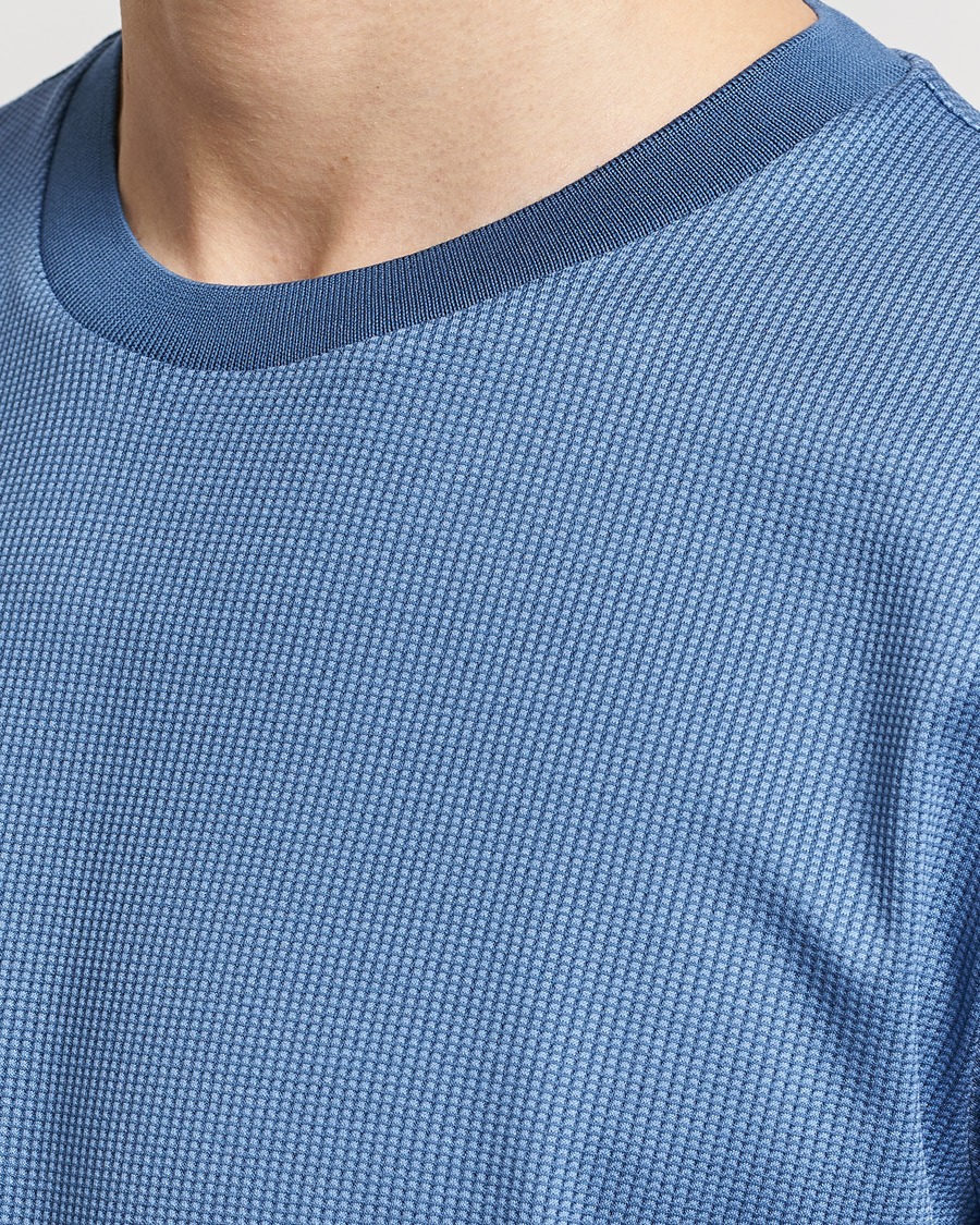 Heren | T-shirts | BOSS BLACK | Tiburt Crew Neck T-Shirt Open Blue