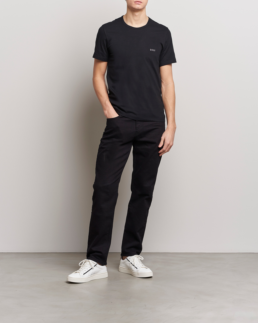 Homme | T-shirts | BOSS BLACK | 3-Pack Crew Neck T-Shirt Black/White/Blue