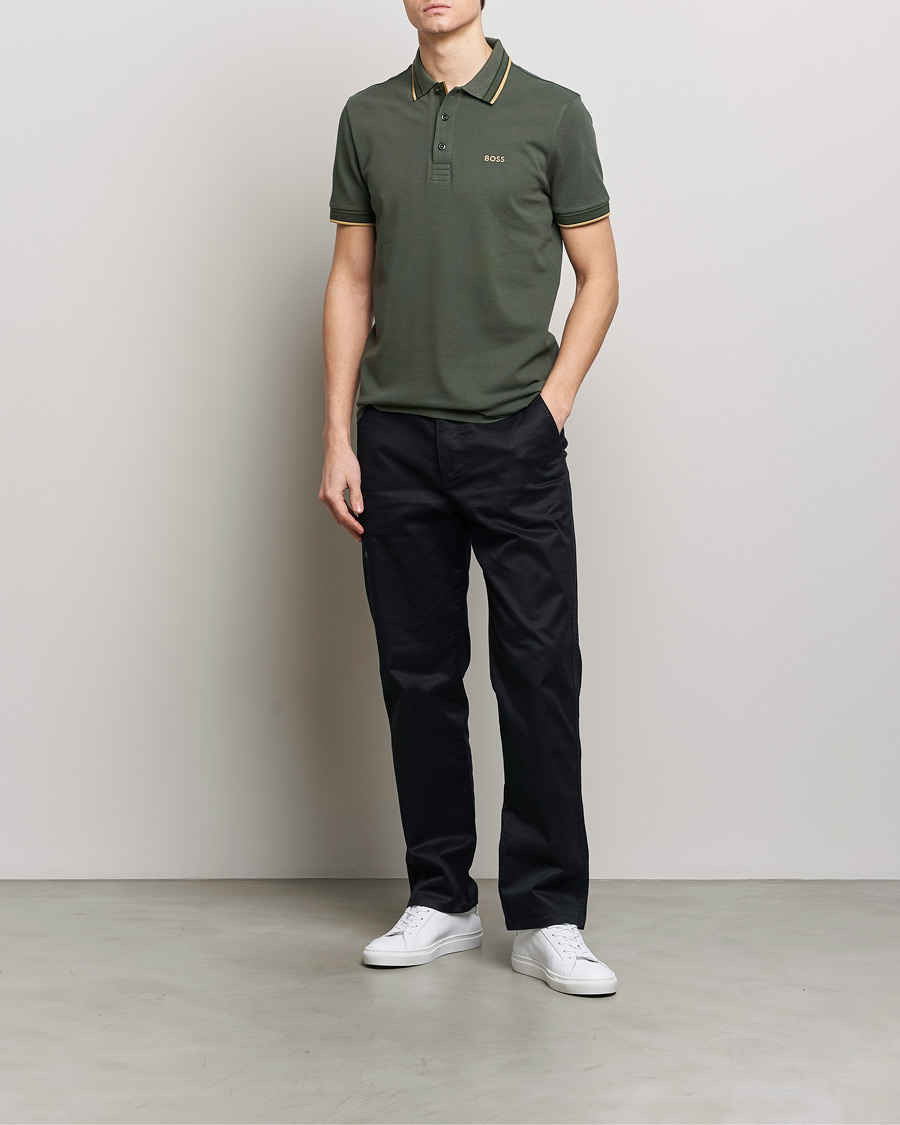 Heren | Polo's | BOSS GREEN | Paddy Piké Open Green