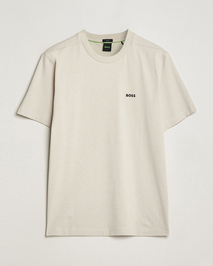 Homme | T-shirts | BOSS GREEN | Crew Neck T-Shirt Light Beige