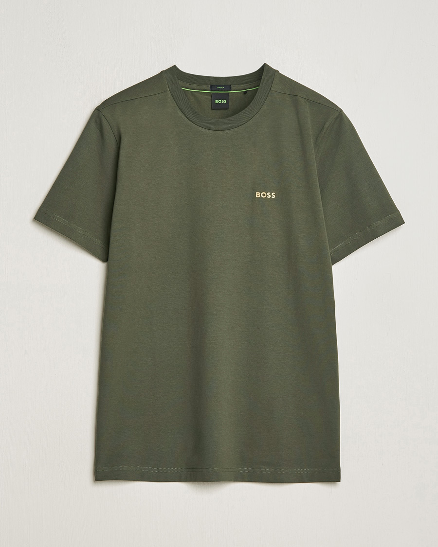 Homme | T-shirts | BOSS GREEN | Crew Neck T-Shirt Open Green