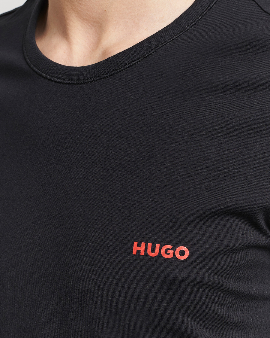 Heren | T-shirts | HUGO | 3-Pack Logo Crew Neck T-Shirt Black/Red/White