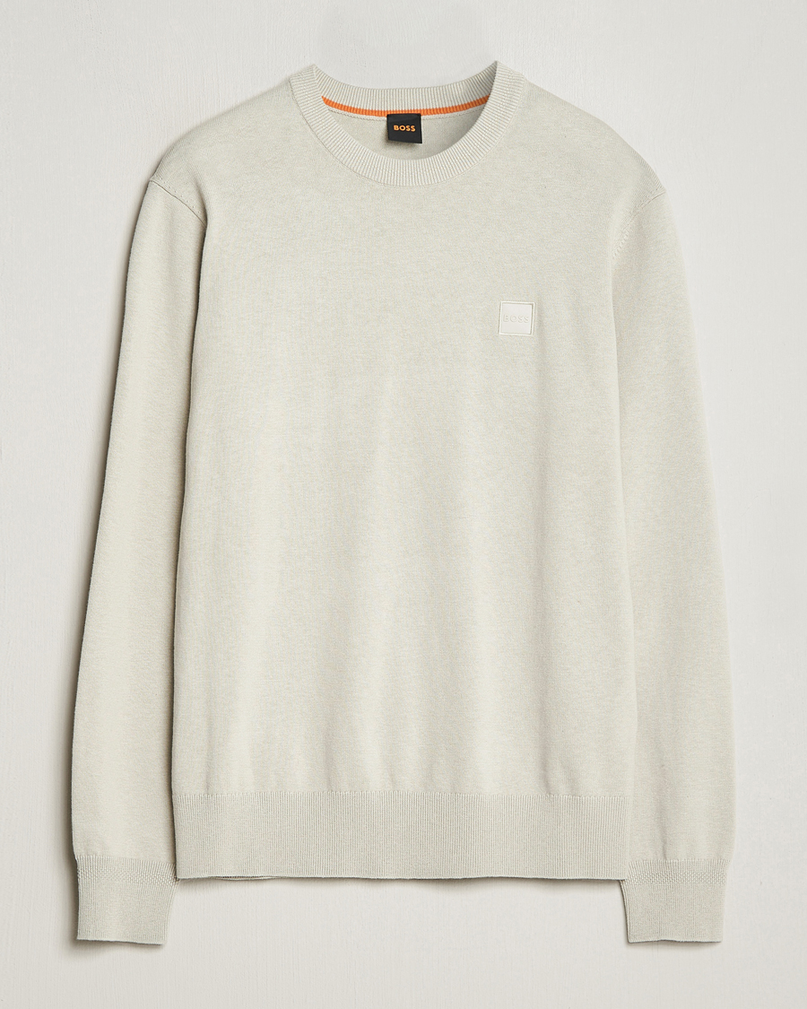 Heren | Truien | BOSS ORANGE | Kanovano Knitted Sweater Light Beige