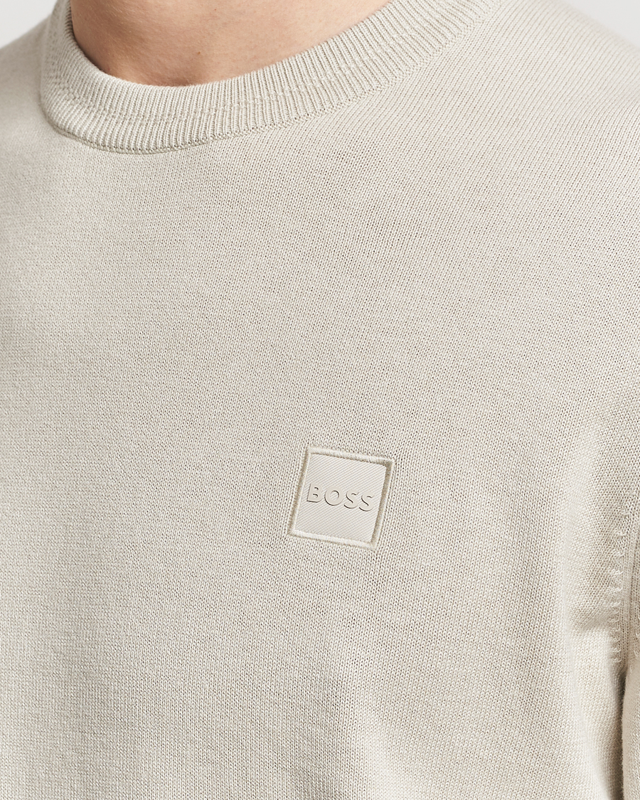 Heren | Truien | BOSS ORANGE | Kanovano Knitted Sweater Light Beige