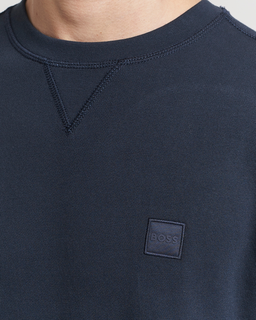 Homme | Pulls Et Tricots | BOSS ORANGE | Westart Logo Sweatshirt Dark Blue