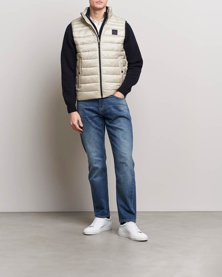 Heren | Jassen | BOSS ORANGE | Odeno1 Down Vest Light Beige