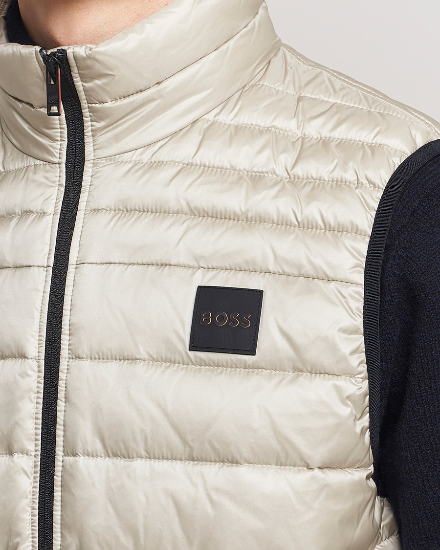 Heren | Jassen | BOSS ORANGE | Odeno1 Down Vest Light Beige