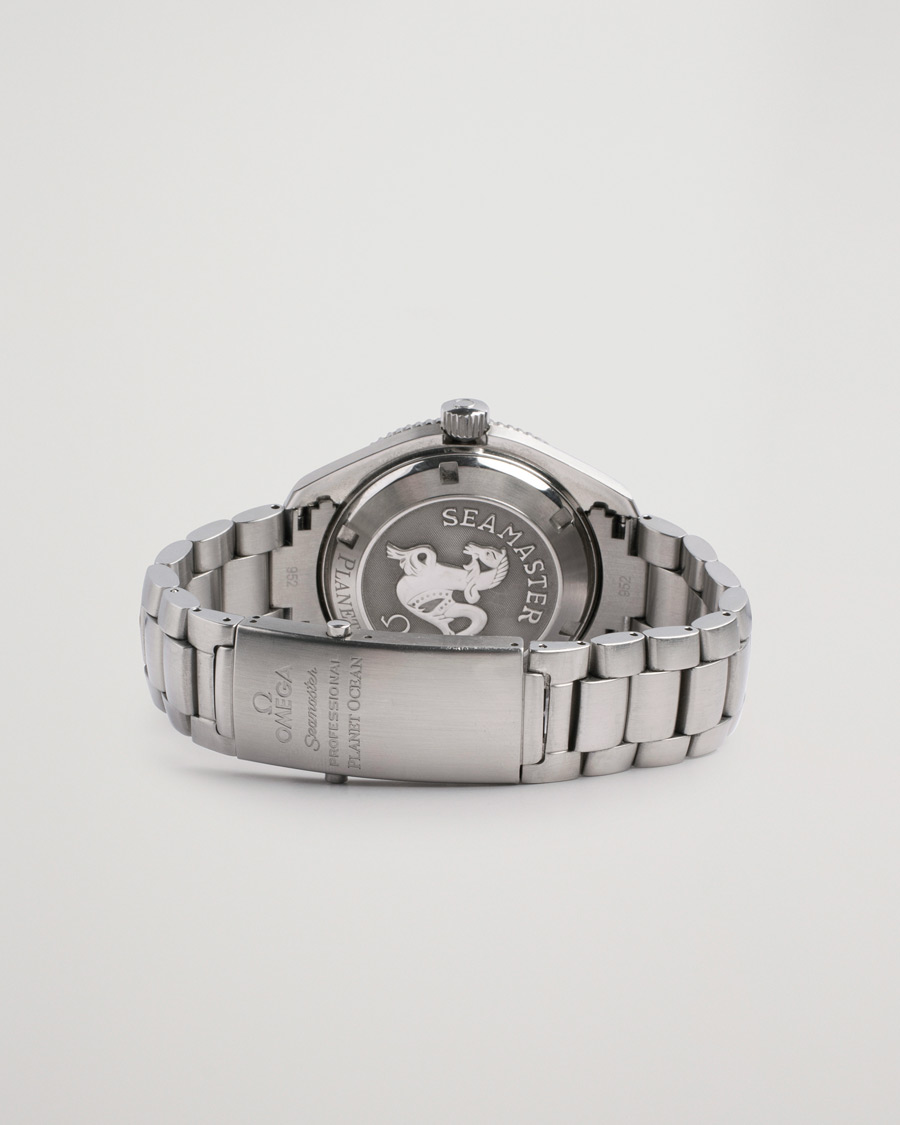 Heren | Omega Pre-Owned Seamaster Planet Ocean 2201.51.00 Steel Black Silver | Omega Pre-Owned | Seamaster Planet Ocean 2201.51.00 Steel Black Silver