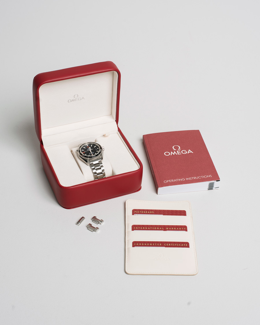 Heren | Omega Pre-Owned Seamaster Planet Ocean 2201.51.00 Steel Black Silver | Omega Pre-Owned | Seamaster Planet Ocean 2201.51.00 Steel Black Silver