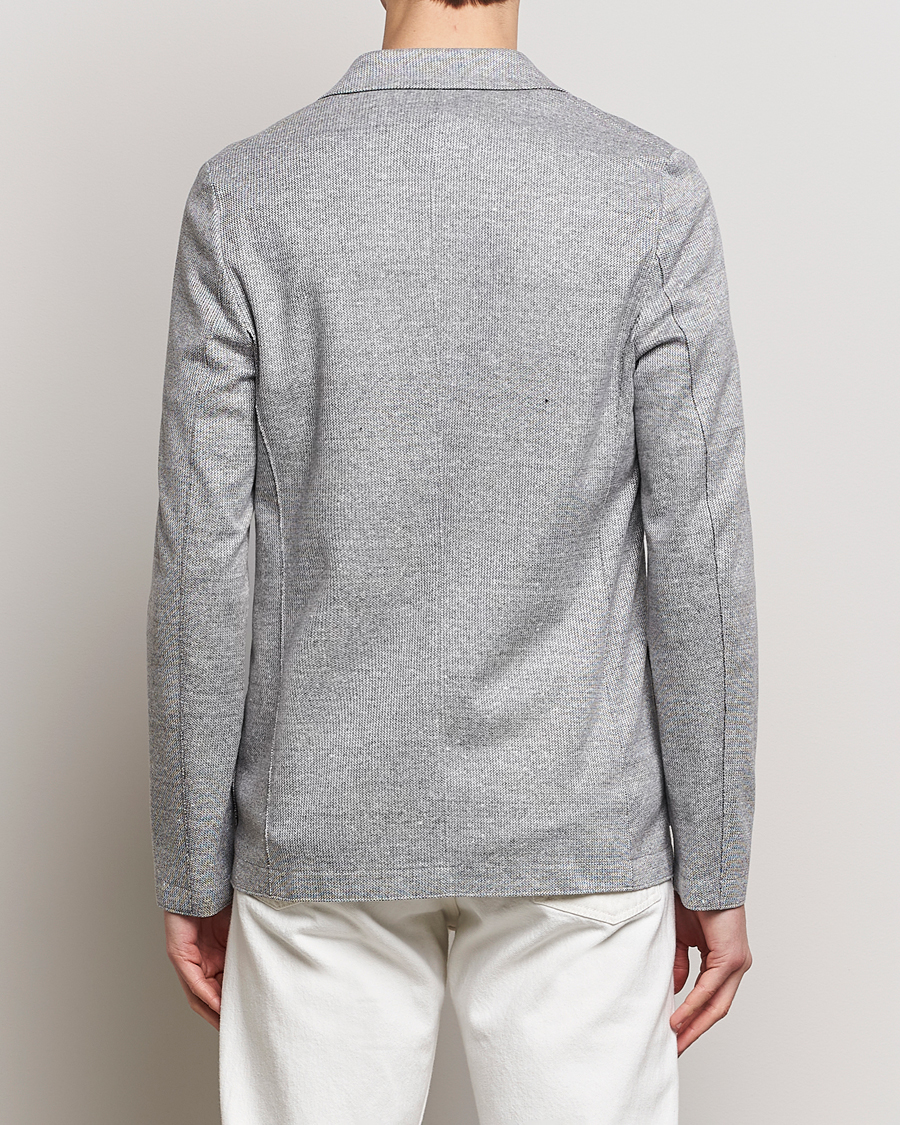 Homme | Blazers | Harris Wharf London | Linen Blend Blazer Grey