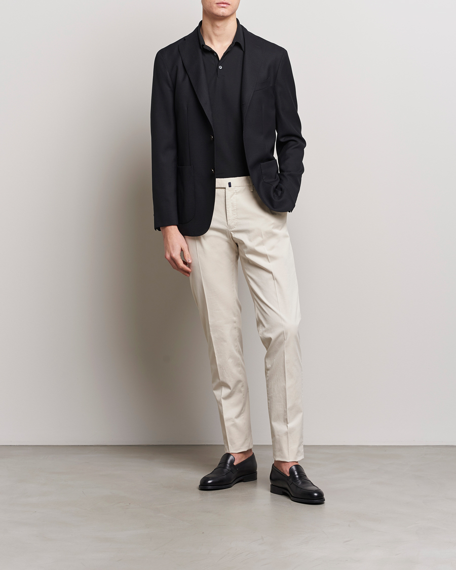 Homme | Pantalons | Incotex | Slim Fit Comfort Chinos Off White