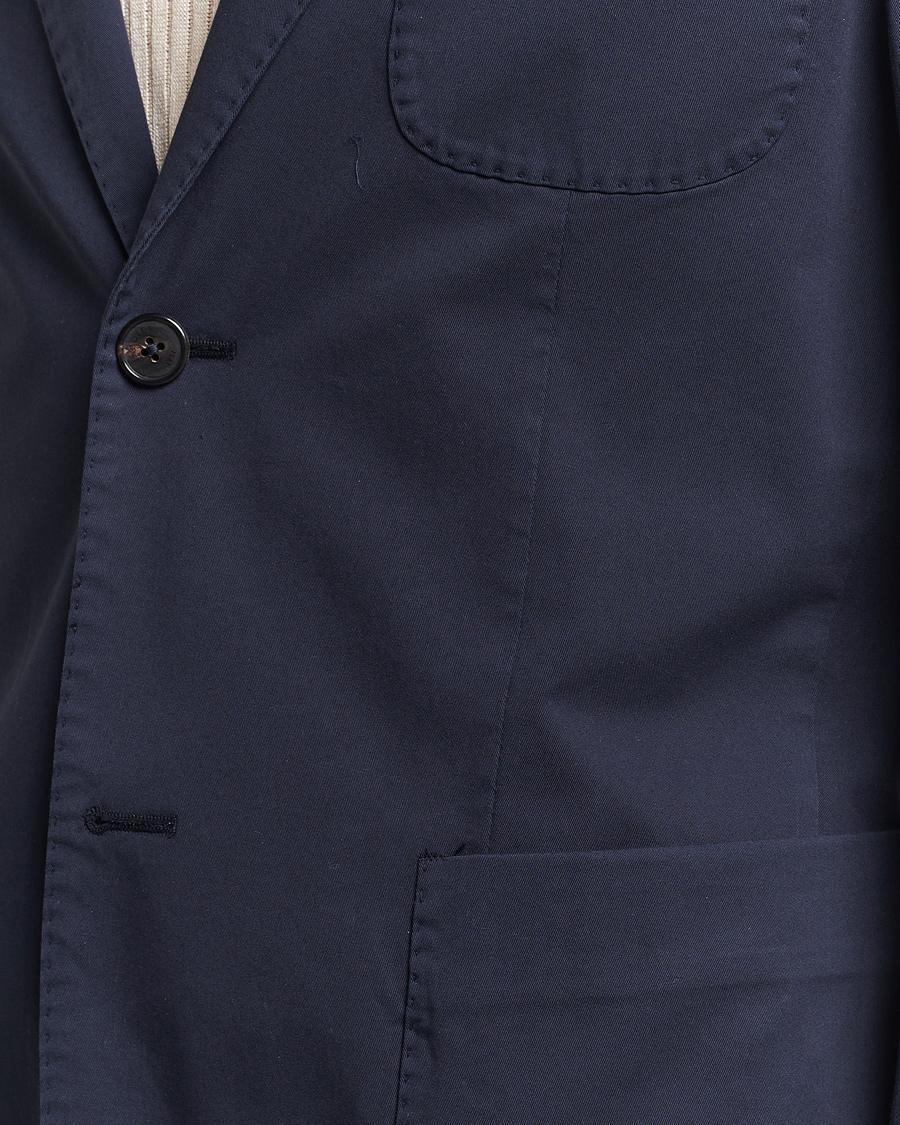 Heren | Blazers | Incotex | Unconstructed Comfort Cotton Blazer Navy