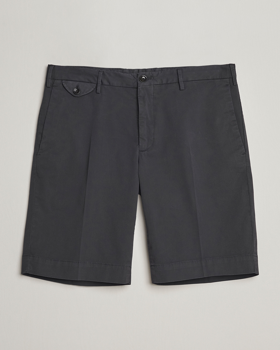 Homme | Shorts | Incotex | Cotton Comfort Shorts Black