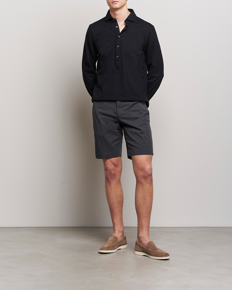 Homme | Shorts | Incotex | Cotton Comfort Shorts Black