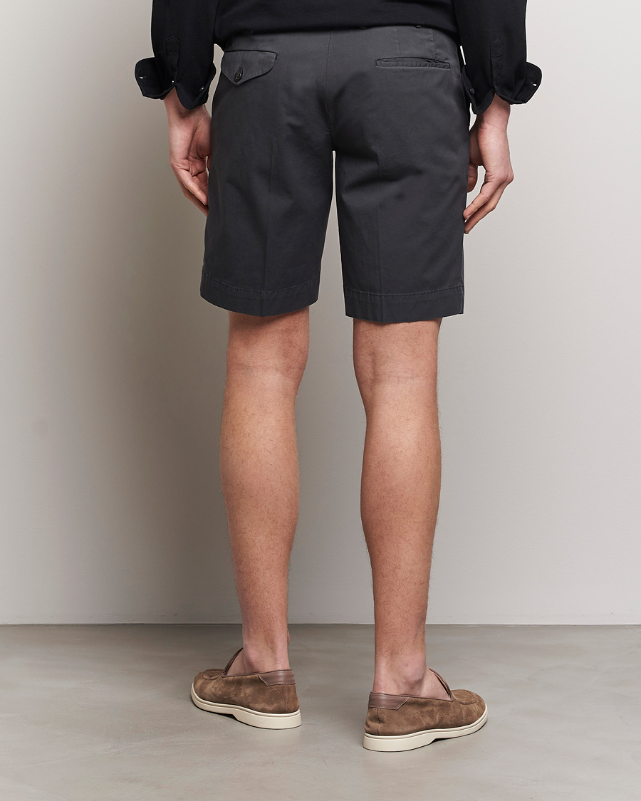 Homme | Shorts | Incotex | Cotton Comfort Shorts Black