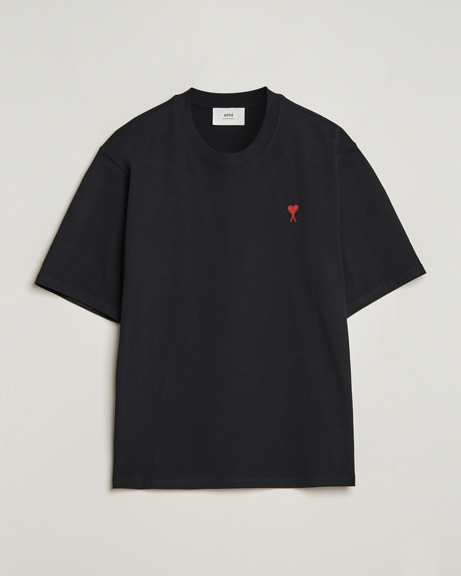 Homme | T-shirts | AMI | Heart Logo T-Shirt Black