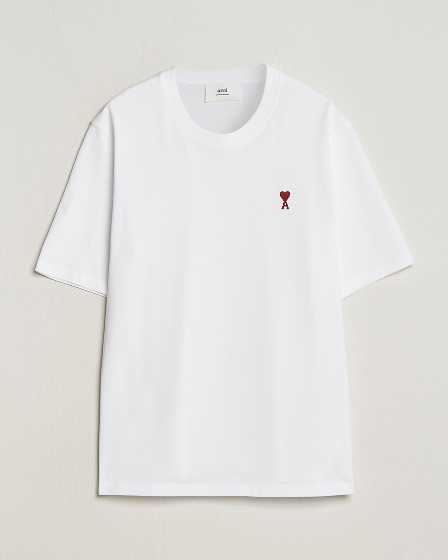 Homme | T-shirts | AMI | Heart Logo T-Shirt White