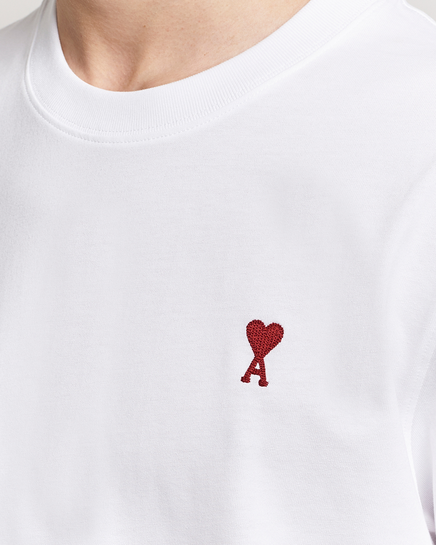 Homme | T-shirts | AMI | Heart Logo T-Shirt White