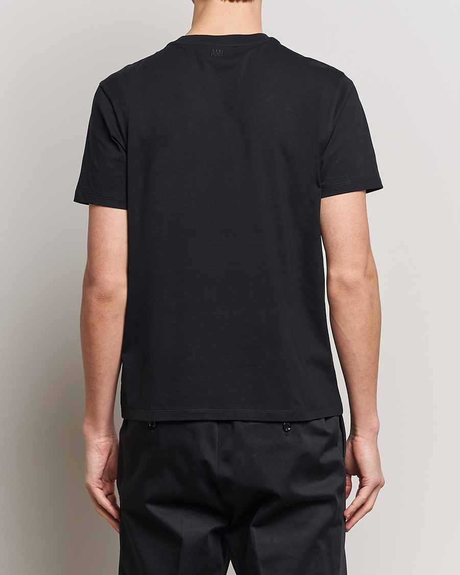 Homme | T-shirts | AMI | Tonal Heart Logo T-Shirt Black