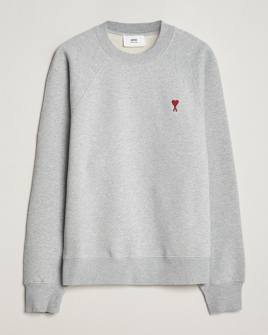 Homme | Pulls Et Tricots | AMI | Heart Logo Sweatshirt Heather Grey