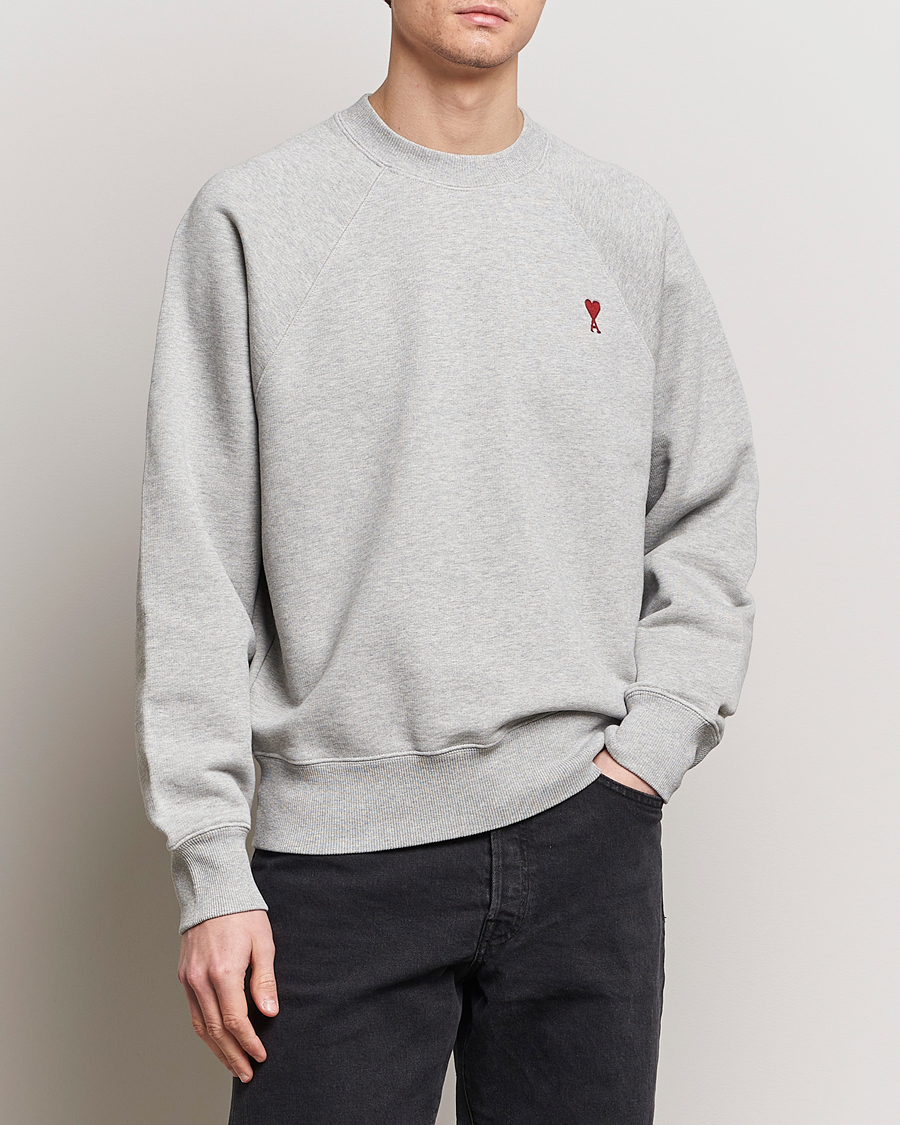 Homme | Pulls Et Tricots | AMI | Heart Logo Sweatshirt Heather Grey