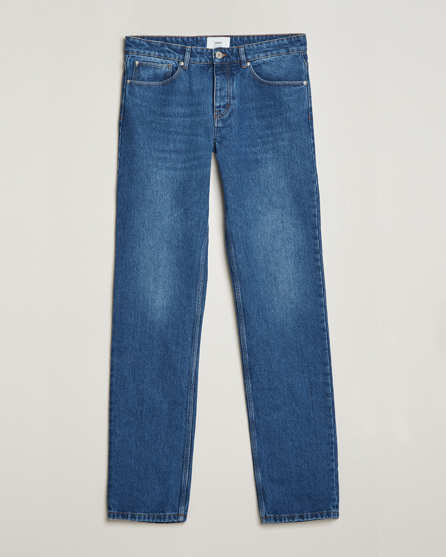 Homme | Jeans | AMI | Classic Fit Jeans Used Blue