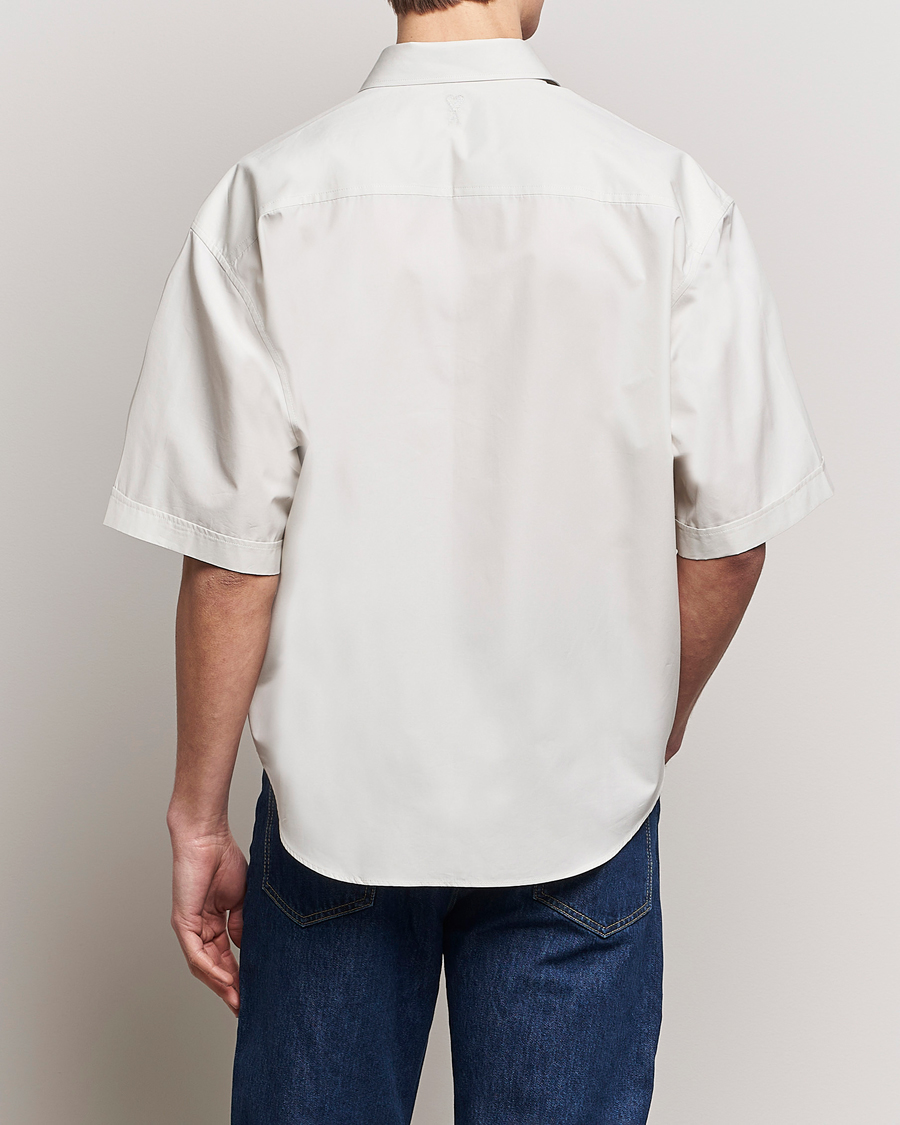 Heren | Overhemden | AMI | Boxy Fit Short Sleeve Shirt Chalk White