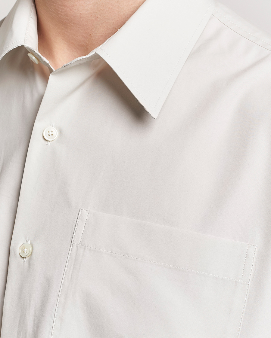 Heren | Overhemden | AMI | Boxy Fit Short Sleeve Shirt Chalk White