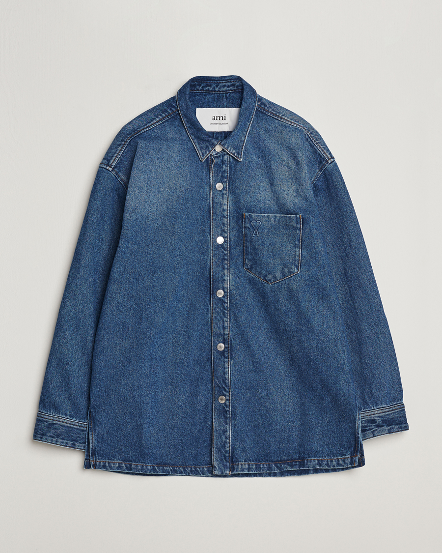 Heren | Jassen | AMI | Oversized Denim Jacket Used Blue