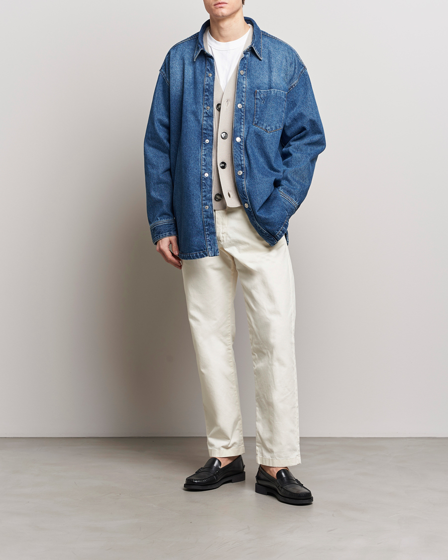 Heren | Jassen | AMI | Oversized Denim Jacket Used Blue