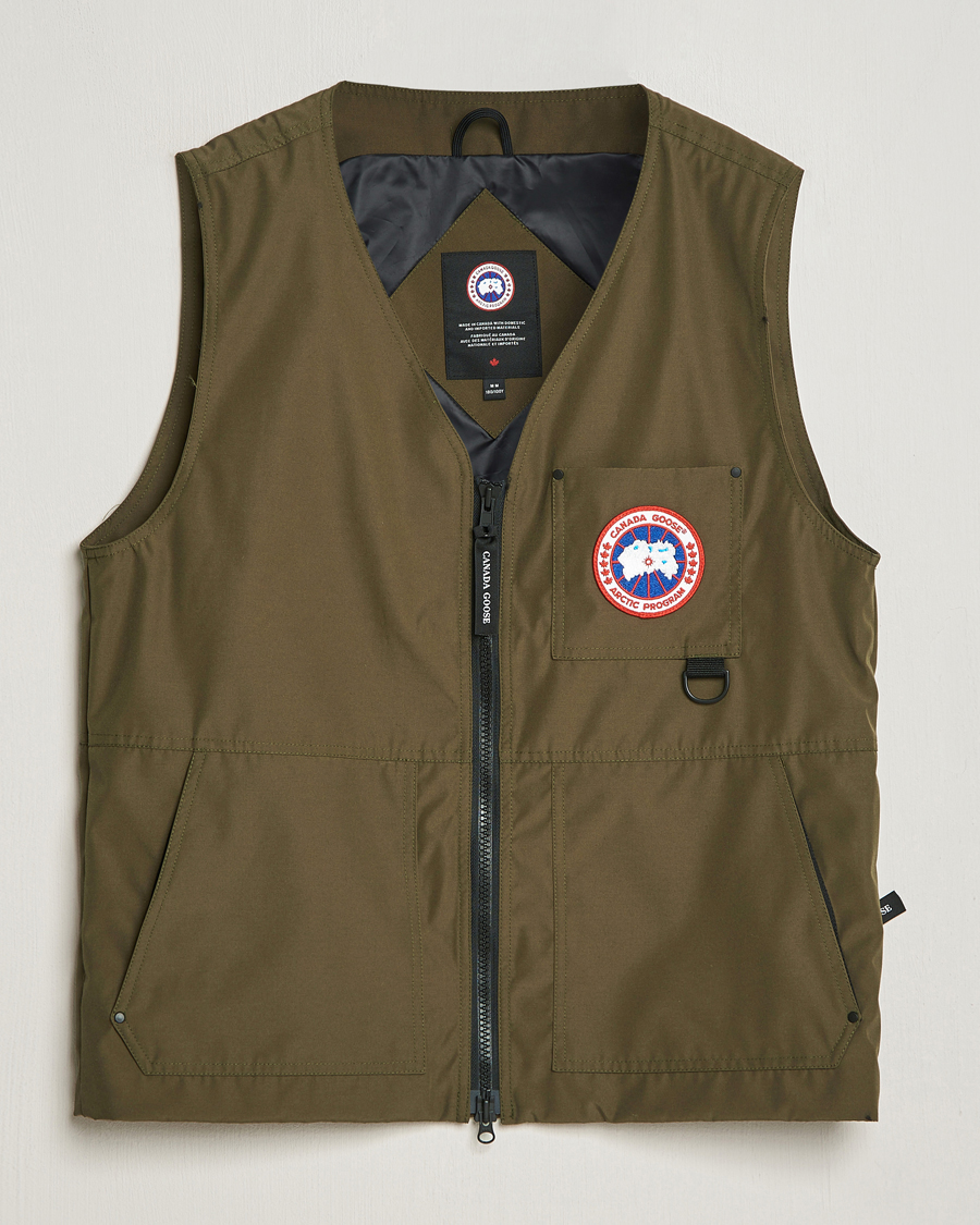Homme | Manteaux Et Vestes | Canada Goose | Canmore Vest Military Green