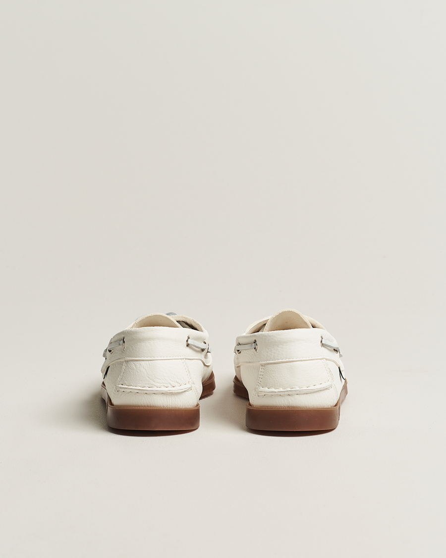 Homme | Paraboot Barth Boat Shoe White Deerskin | Paraboot | Barth Boat Shoe White Deerskin