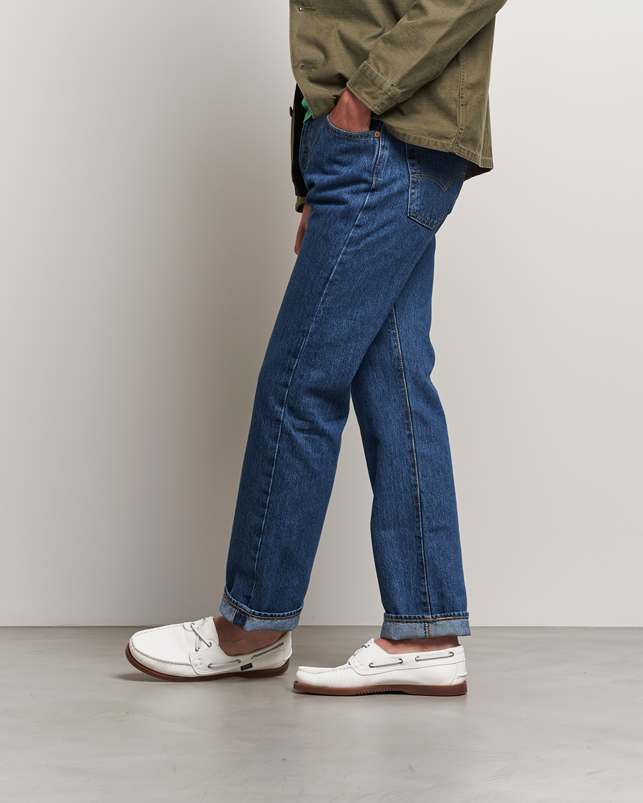 Homme | Paraboot Barth Boat Shoe White Deerskin | Paraboot | Barth Boat Shoe White Deerskin