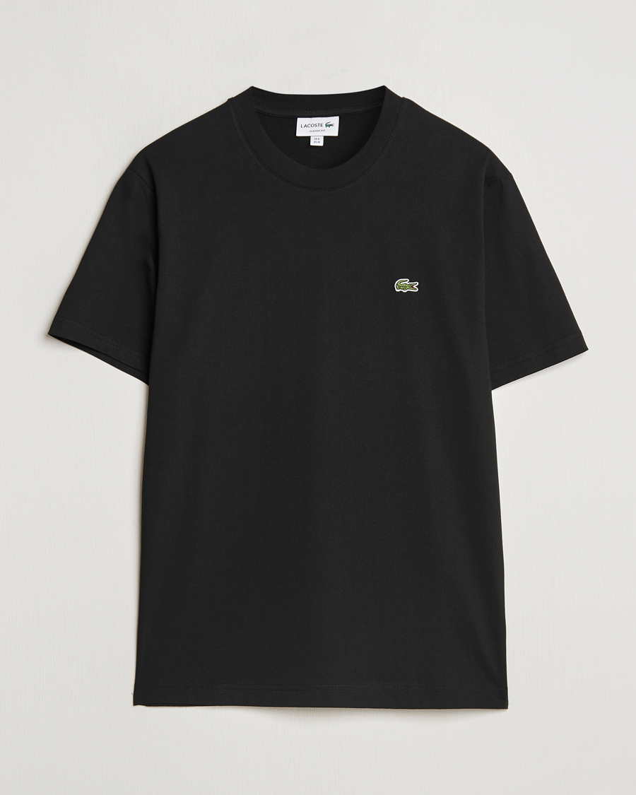 Heren | T-shirts | Lacoste | Crew Neck T-Shirt Black
