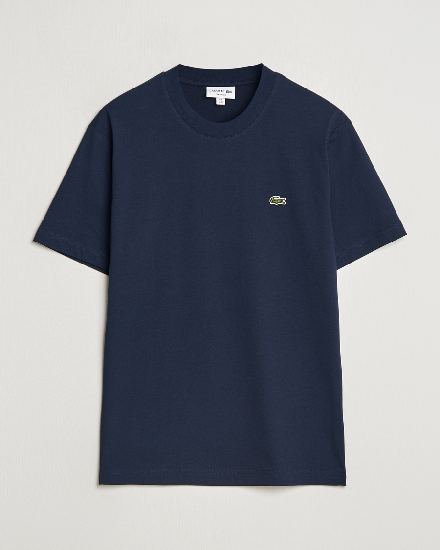 Heren | T-shirts | Lacoste | Crew Neck T-Shirt Navy Blue